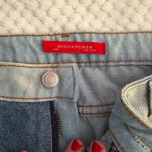 Signature Mixed Denim Distressed Fashion Jeans